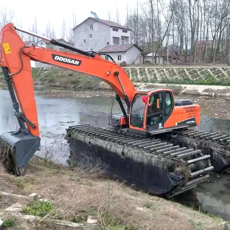 水挖打桩 水陆挖掘机出租 设备崭新 各地租赁 就近派车